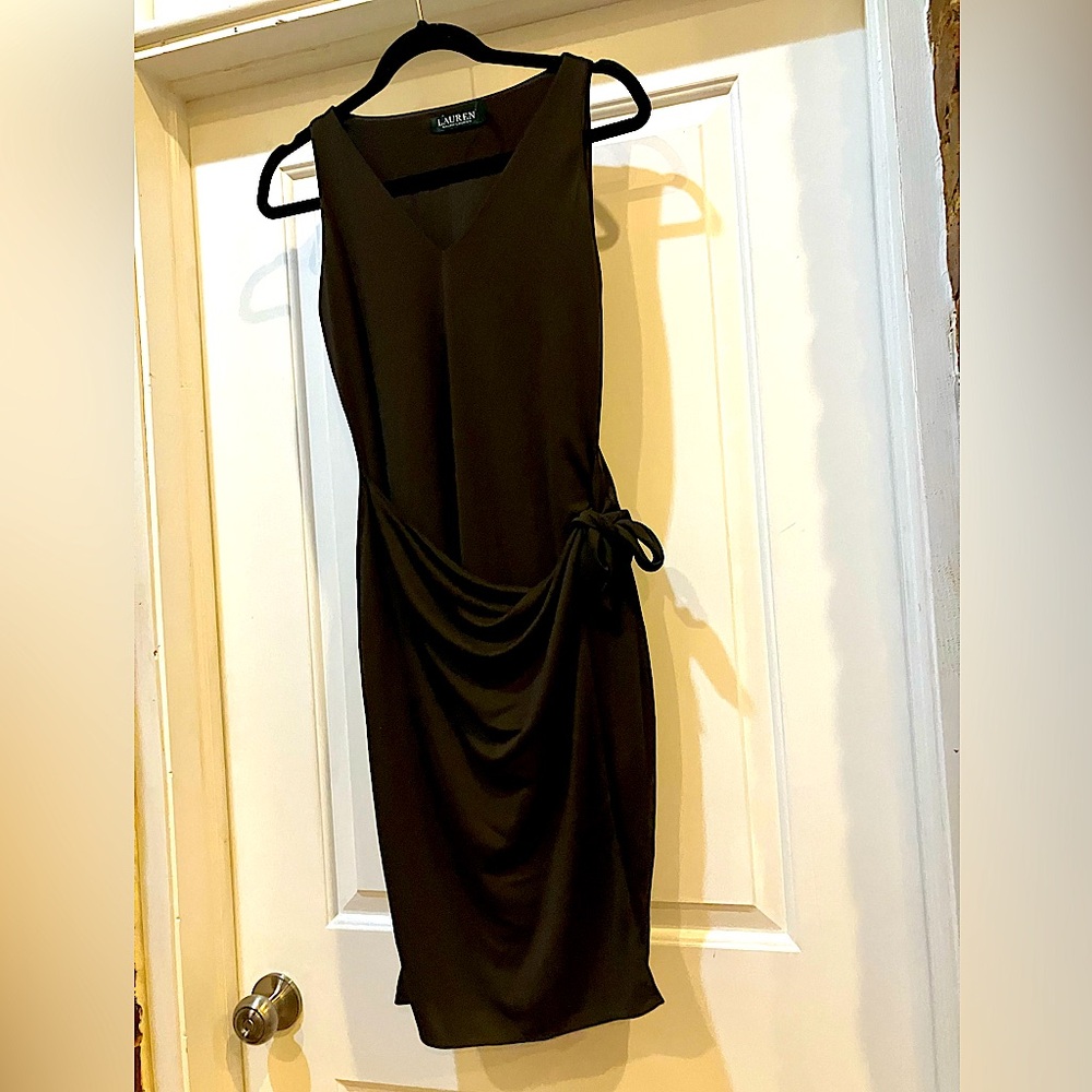 Lauren Ralph Lauren Chocolate Wrap Dress - 6P, like new